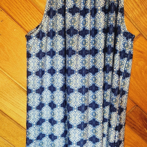 PerSeption Concept small blue and white sleeveless dress - Picture 3 of 9